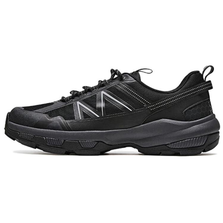 Pony Abrasion Resistant Breathable Height Increasing Low top Hiking Shoes Men's Black