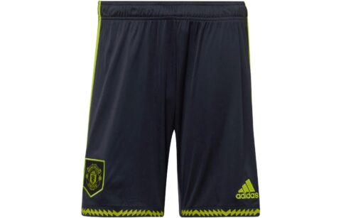 Adidas Manchester United Soccer Bottoms Men's Black Moderate Straight Fit Pants