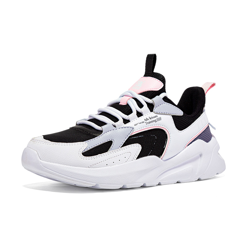 Erke Abrasion Resistant Breathable Low top Casual Running Shoes Women’s Black White