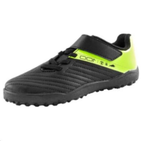 DECATHLON TF Turf Cushioning Slip Resistant Abrasion Resistant Soccer Shoes Unisex Black