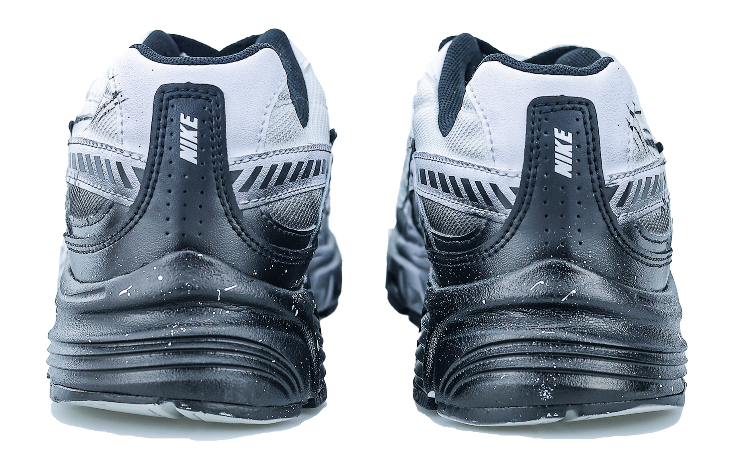 Nike Initiator Cushioning Breathable Support Low top Outdoor Shoes Unisex Silver White Black
