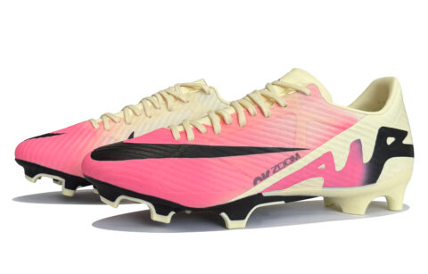 Nike Zoom Vapor 15 Slip Resistant And Breathable Soccer Shoes Men’s Yellow Pink