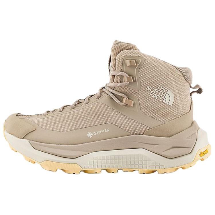 THE NORTH FACE FASTPACK Abrasion Resistant Waterproof Balance Rebound Grip Mid top Hiking Shoes Women’s Wasteland Brown