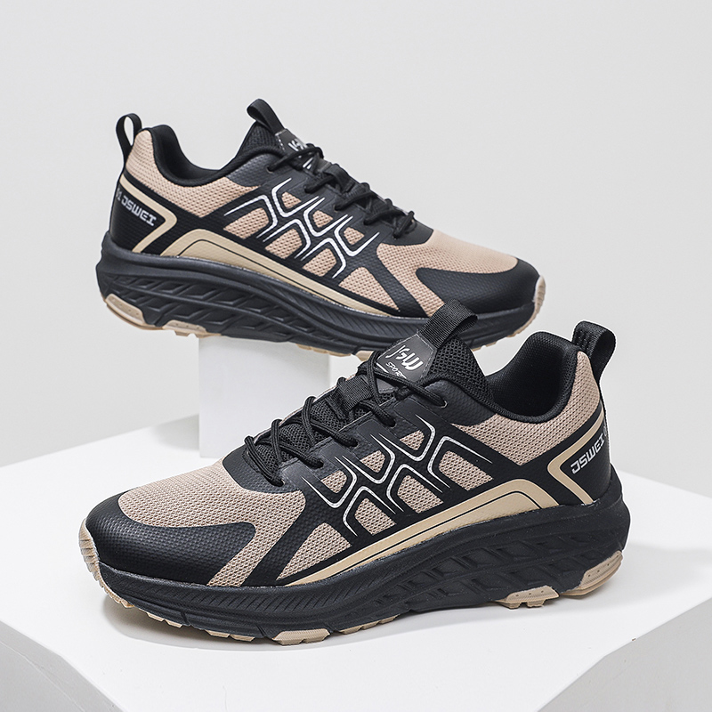 JSWEI Slip Resistant Abrasion Resistant Low top Running Shoes Men’s