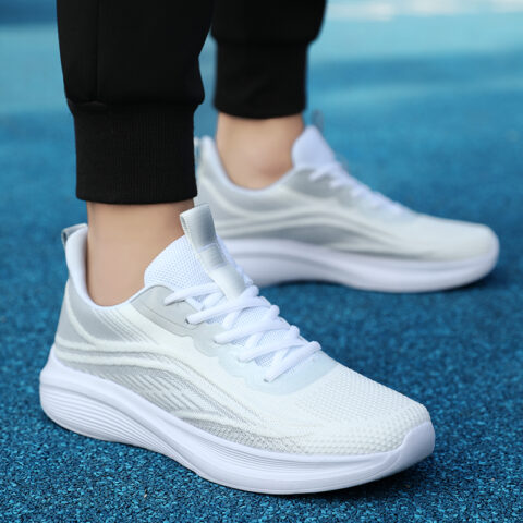 BIANSULONG Low top Running Shoes Men’s White Gray