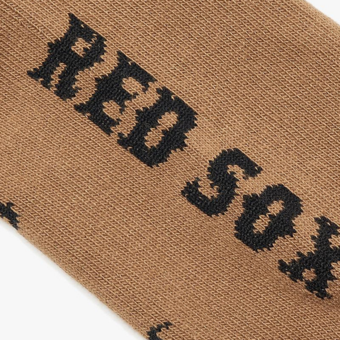 MLB Old Flower Crew Socks Unisex Caramel