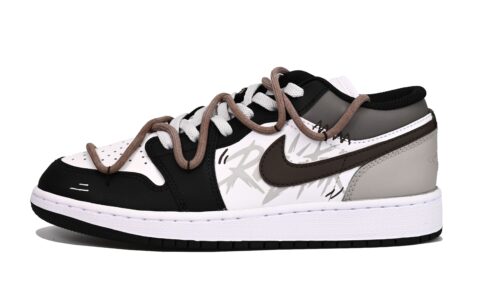Jordan Air Jordan 1 Vintage Basketball Shoes Men’s Low Top Gray/Black