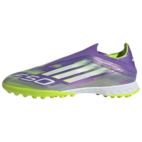Adidas F50 PRO Leather Soccer Shoes Men's Purple Green
