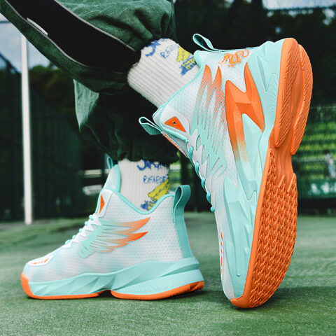 BIANSULONG Cushioning Coverage Balance Support Abrasion Resistant Slip Resistant High top Basketball Shoes Unisex