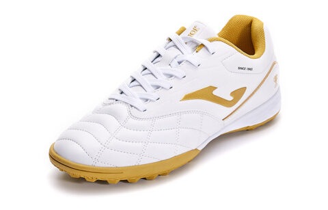 Joma Liga T1 Tf Turf Non slip Lightweight Soccer Shoes Men’s White Gold