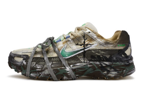 Nike P 6000 Slip Resistant Abrasion Resistant Low top Running Shoes Men’s Brown Silver Green