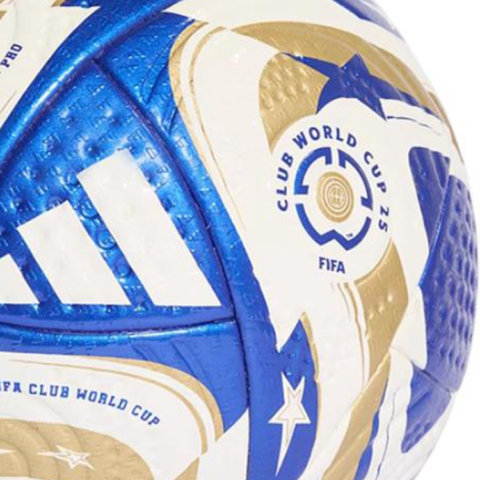 Adidas Size 5 Soccer Ball Pu Unisex Blue White Gold