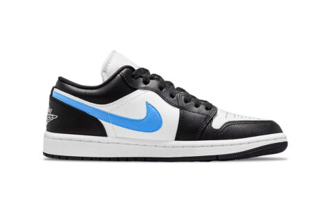 Jordan Air Jordan 1 Lake Blue Support Low top Vintage Basketball Shoes Unisex Blue White