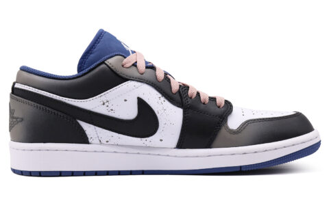 Jordan Air Jordan 1 Slip Resistant Abrasion Resistant Low top Vintage Basketball Shoes Men’s Black White