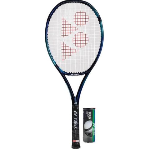 YONEX EZONE 07 VCORE ACE 260g Racket Weight 102 Square Inches Head Size Blue Black Unisex Carbon Fiber Tennis Rackets