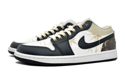 Jordan Air Jordan 1 Abrasion Resistant Low top Vintage Basketball Shoes Men’s Black Brown