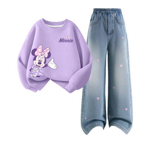 Disney Kids Casual Sportswear Crew Neck Moderate