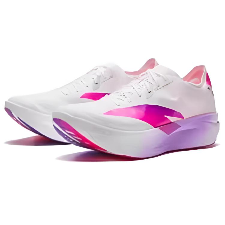 Anta Fabric Low top Racing Running Shoes Men’s White Pink