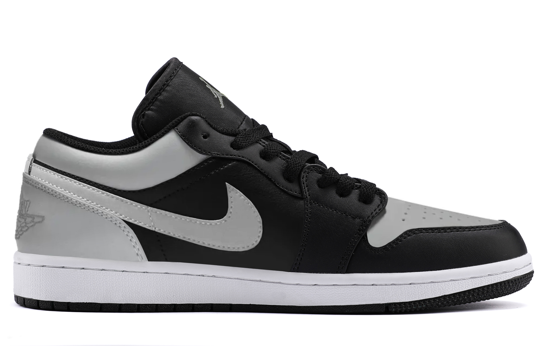 Jordan Air Jordan 1 Lightweight Low top Vintage Basketball Shoes Unisex Shadow Gray