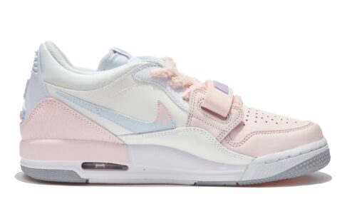 Jordan Legacy 312 Milk Rabbit Planet SAML Low top Vintage Basketball Shoes GS White Pink