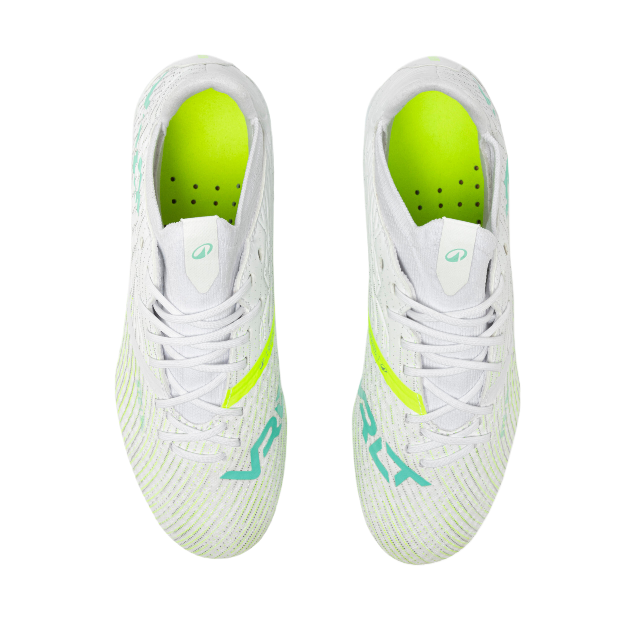 DECATHLON Viralto 3 AG Rubber Short Studs MG Rubber Short Studs Polyester Soccer Shoes Women’s White Green