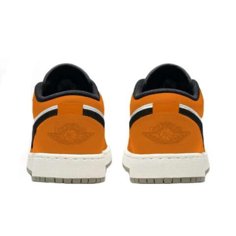 Jordan Air Jordan 1 Little Buckle Shattered Leather Abrasion Resistant Low top Vintage Basketball Shoes Unisex