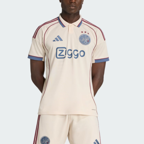 Adidas Ajax Three stripe Polo Shirt
