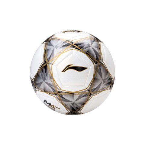Li Ning Size 5 Soccer Ball Pu Seamless Thermal bonding Unisex White Silver Gold