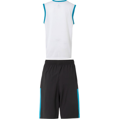 Adidas Casual Sportswear Clothing Sets White Top+Black Bottom Kids’
