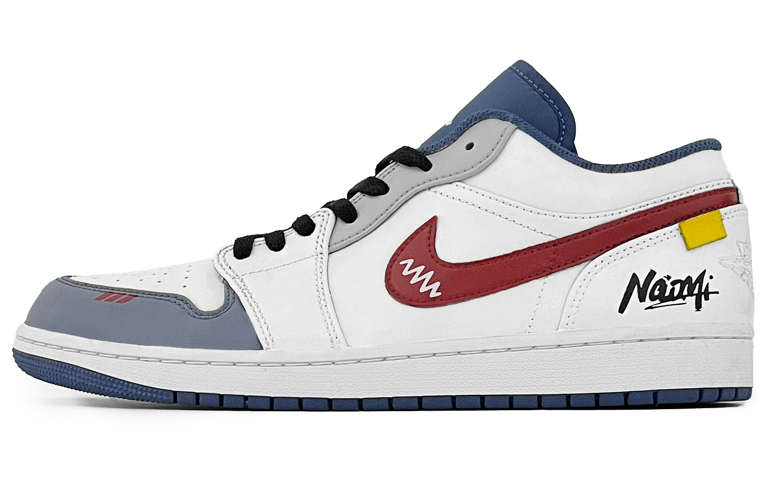 Jordan Air Jordan 1 Vintage Basketball Shoes Men’s Low Top White/Blue/Red
