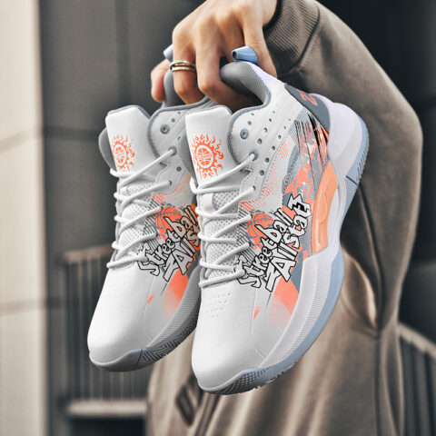 BIANSULONG Cushioning Slip Resistant Abrasion Resistant High top Basketball Shoes Unisex