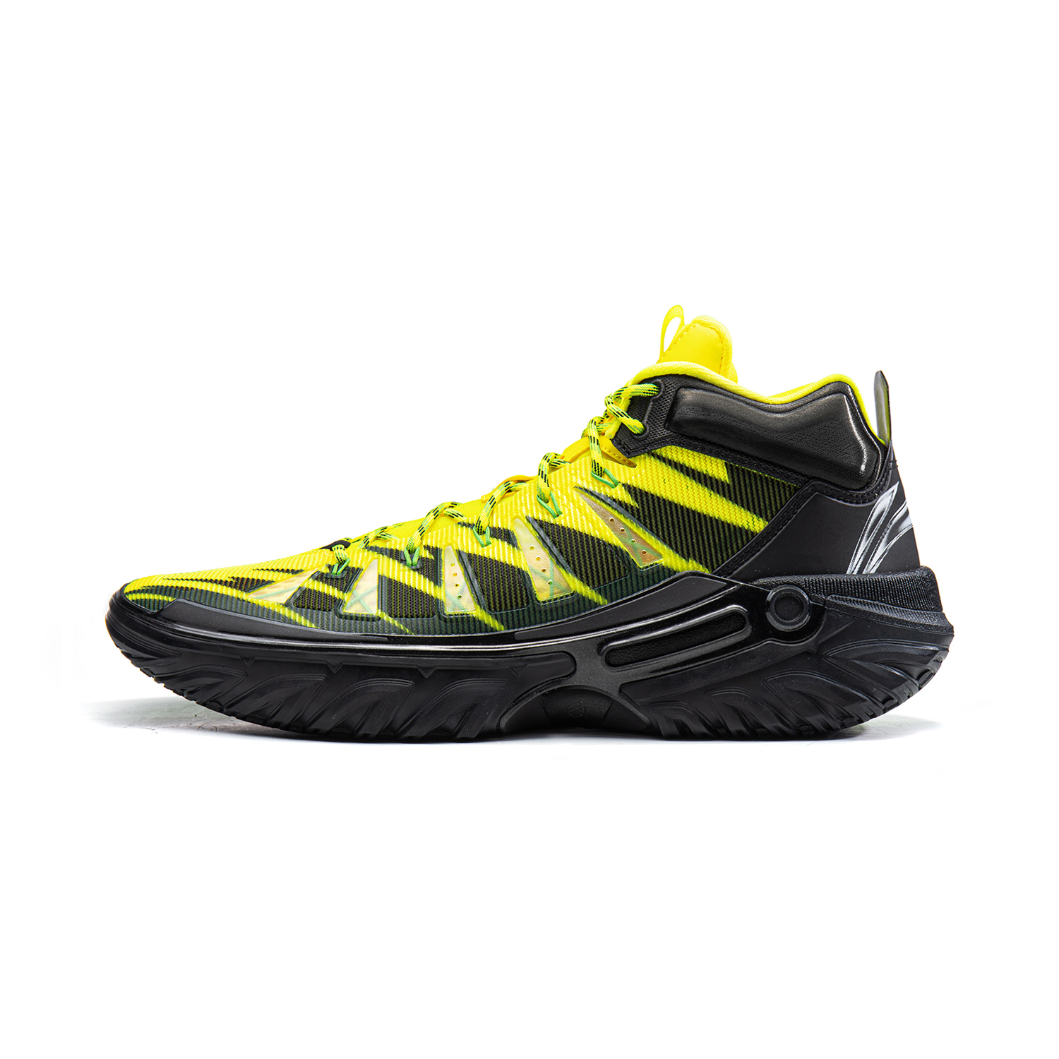 Li Ning Jie Ao 2High Basketball Shoes Men’s High Top Yellow Black