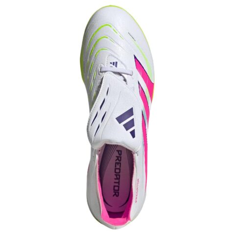 Adidas PREDATOR LEAGUE Slip Resistant Abrasion Resistant Soccer Shoes Unisex White Pink