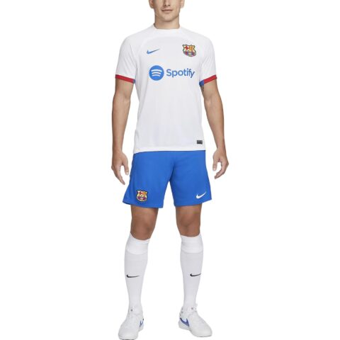 Nike Dri Fit F.C. Barcelona Soccer Jersey 2023 24 Season Men’s White