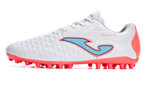 Joma MG Multi Ground Slip Resistant Abrasion Resistant Slip Resistant Abrasion Resistant Soccer Shoes Men’s White Red