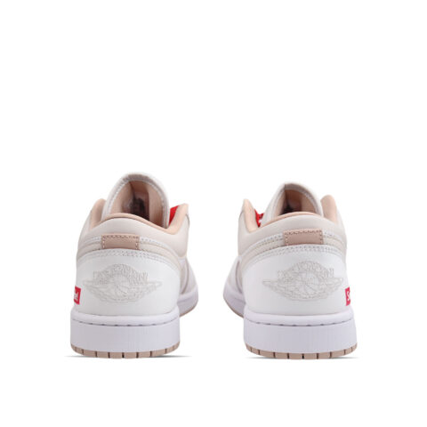Jordan Air Jordan 1 Hip hop Street Style Cushioning Low top Vintage Basketball Shoes Unisex White