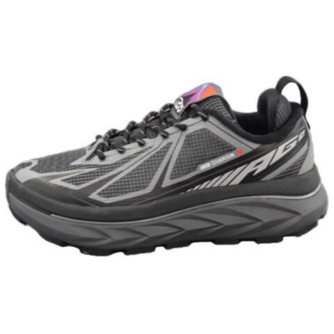 Anta Cushioning Slip Resistant Cushioning Slip Resistant Low top Outdoor Shoes Unisex Black Castle Gray