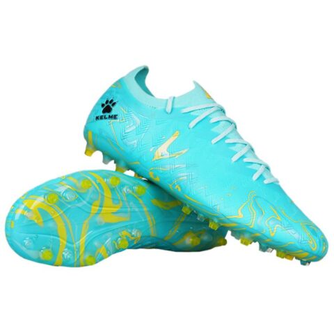KELME MG Multi Ground Artificial Turf Slip Resistant Abrasion Resistant Soccer Shoes Men’s Blue