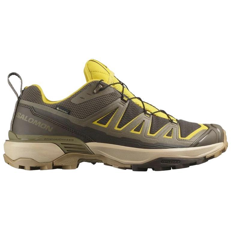 SALOMON X ULTRA 360 Mountaineering Hiking Shoes Unisex Brown Yellow