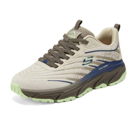 Skechers D’LUX JOURNEY Abrasion Resistant Low top Outdoor Shoes Men’s Beige Blue