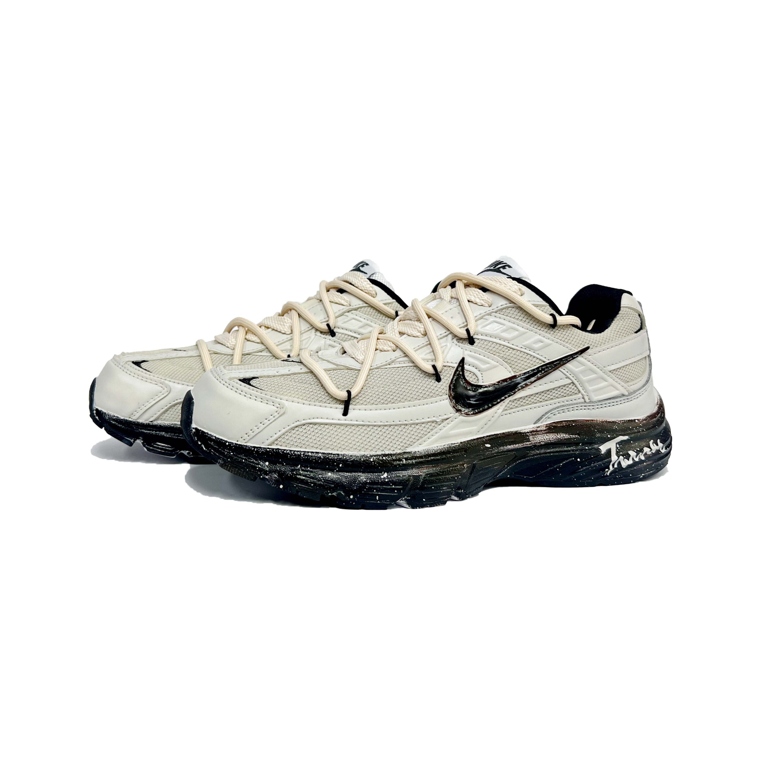 Nike Initiator Mesh Abrasion Resistant Abrasion Resistant Low top Running Shoes Unisex Beige Gray