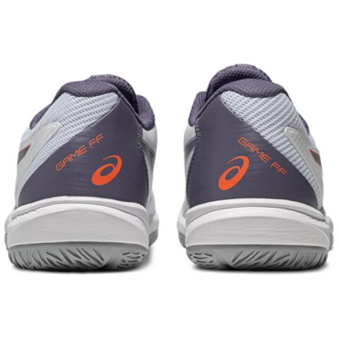 ASICS GAME FF Synthetic Leather Abrasion Resistant, Breathable, Lightweight Low top Tennis Shoes Men’s White Gray