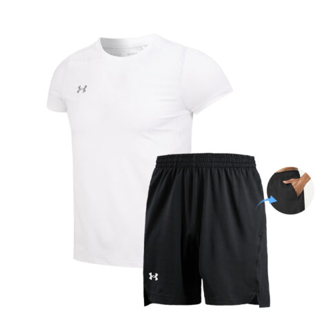 Under Armour 2025 Summer Under Armour Sports Suit Unisex Top+Shorts