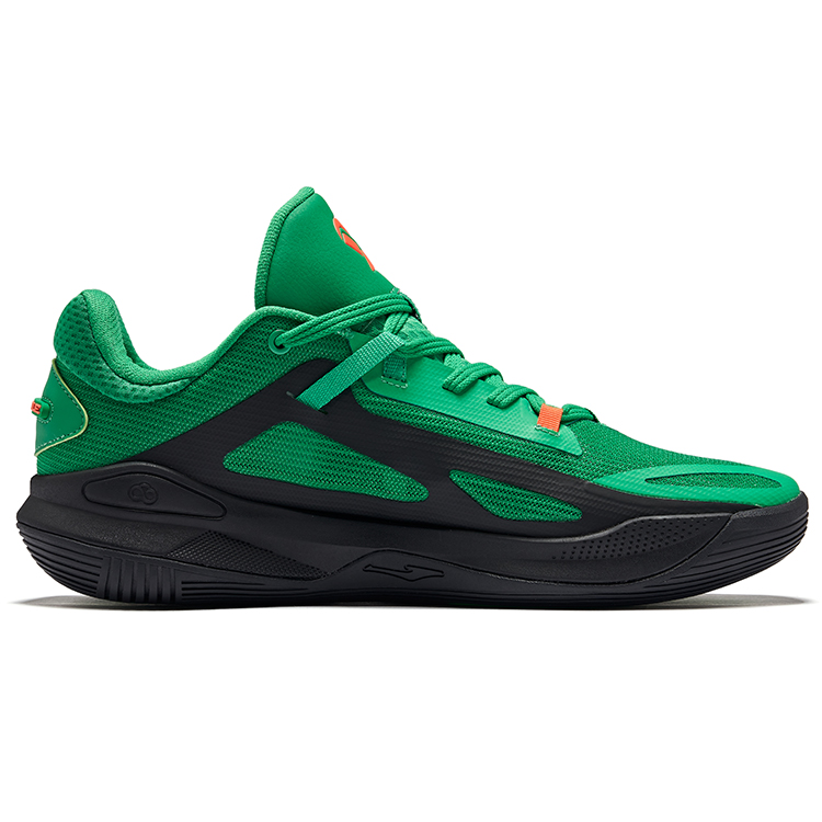 Erke Qianxun TD Cushioning Rebound Anti Rollover Low top Basketball Shoes Men’s Lime Green Jet Black