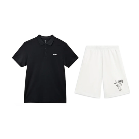 Li Ning Casual Sportswear Unisex Black+White