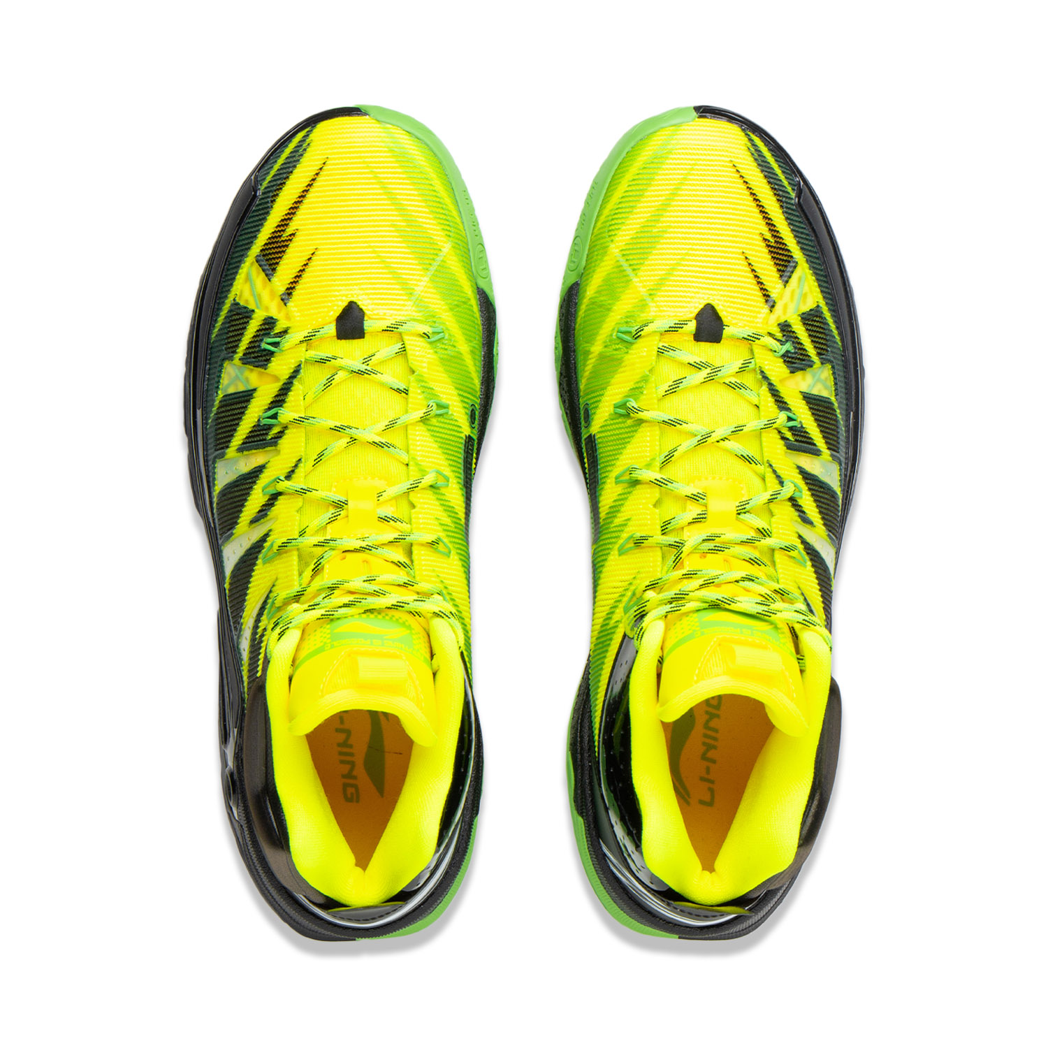 Li Ning Jie Ao 2High Basketball Shoes Men’s High Top Yellow Black