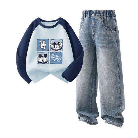 Disney Kids Casual Sportswear Crew Neck Moderate