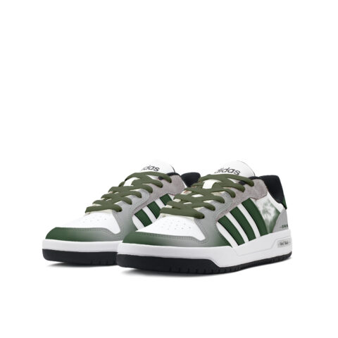 Adidas Neo Entrap Abrasion Resistant Low top Vintage Basketball Shoes Unisex Green Gray