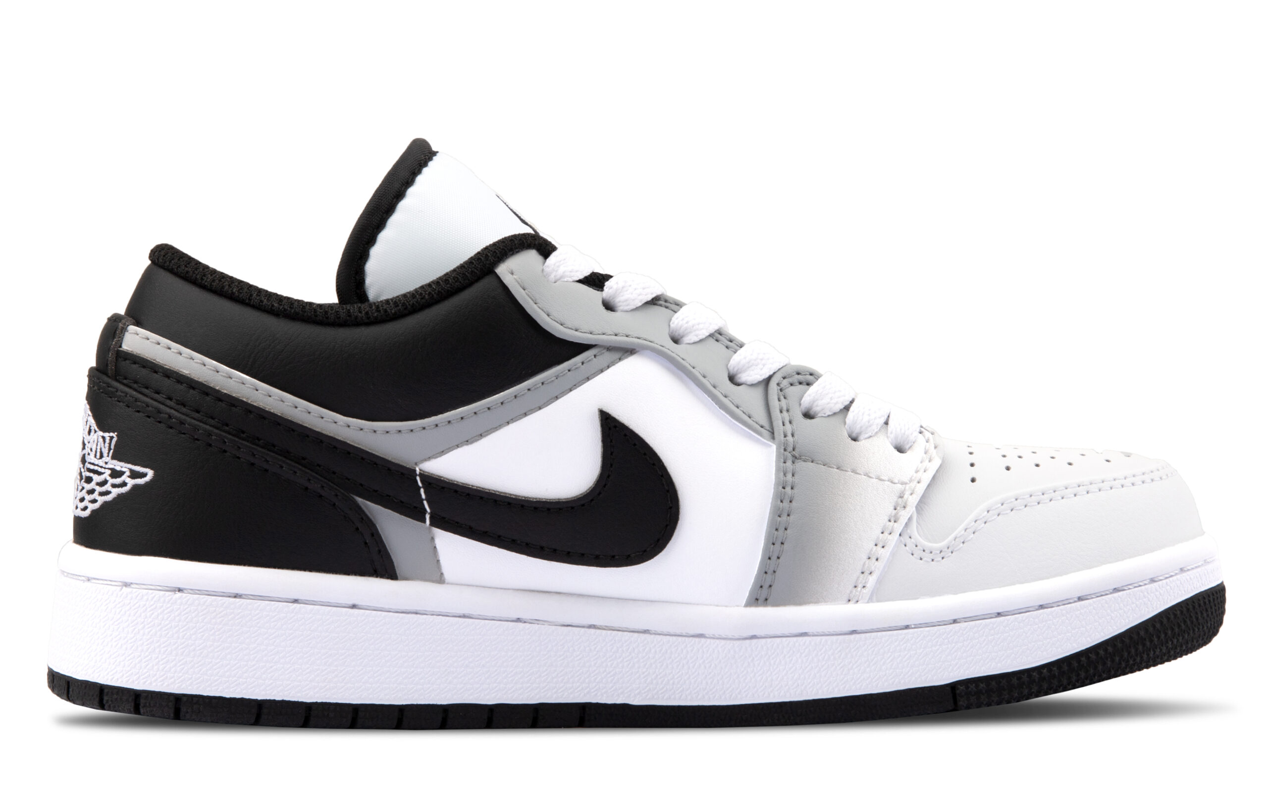 Jordan Air Jordan 1 Comfortable Abrasion Resistant Abrasion Resistant Low top Vintage Basketball Shoes Unisex White