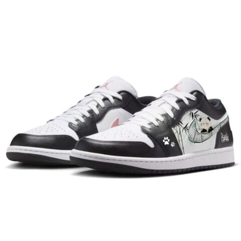 Jordan Air Jordan 1 Vintage Basketball Shoes Unisex Low Top White/Black